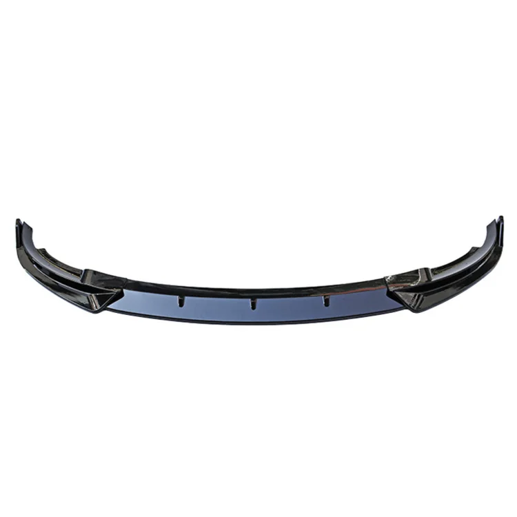 Painted Black Front Bumper Lip Spoiler Kit For Tesla Model S 2012-2016 – 3-Piece DTM