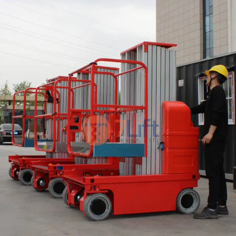 Amwp 6m7.5m 8m 9m Towable Hydraulic Electric Personal Man Vertical