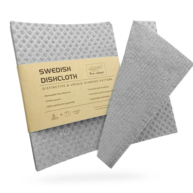 SUPERSCANDI Swedish Dishcloths for Kitchen Eco Friendly Reusable  Sustainable Biodegradable Cellulose Sponge Cleaning Dish Cloths for Kitchen  Dish Rags