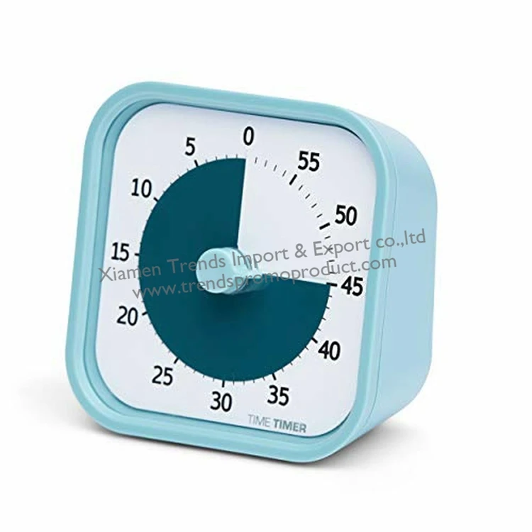Silent countdown classroom 60 minute time out student analog visual timer for kids children child study learning school analogue
