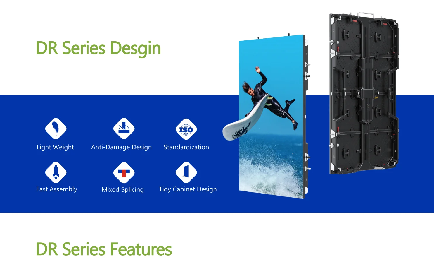 Layer Scaffold Stage LED Screen 4.81mm Pitch P2.604 IP40 For Events