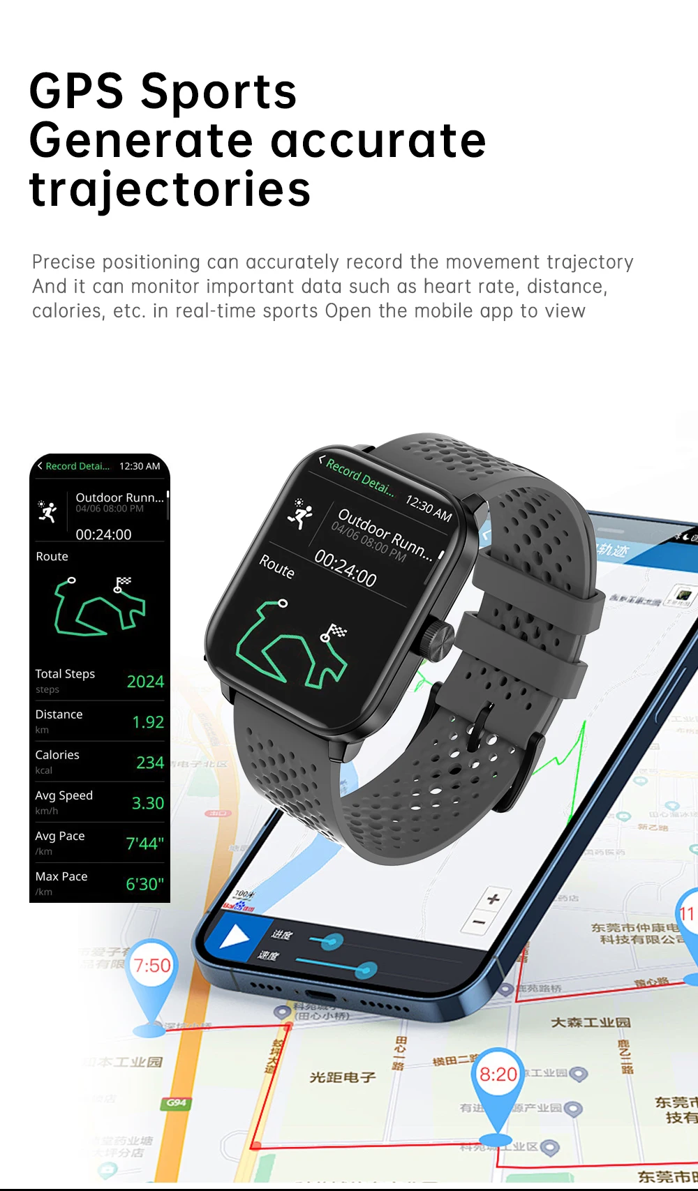 2026 F19 GPS Smart Watch Motion Tracking 1.85inch Square Screen BT Call Heart Rate Sleep Monitoring Sport Smartwatch Men IOS