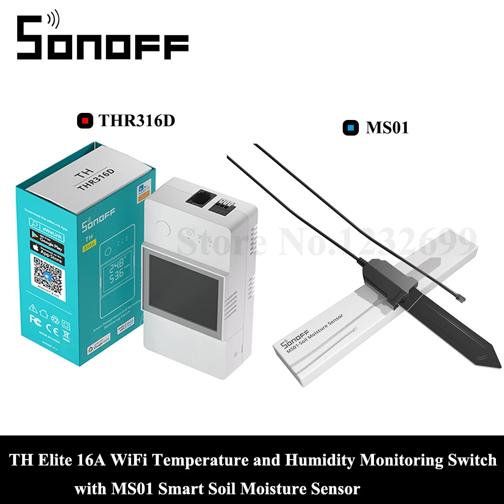 Sonoff TH Elite 16A Temperature and Humidity Monitoring Switch