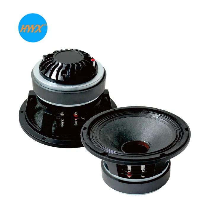 Huiyin OEM Factory's 8 Inch Full Frequency Coaxial Speaker High Power 8 Ohm 600W Output Professional Aluminum Material 900W