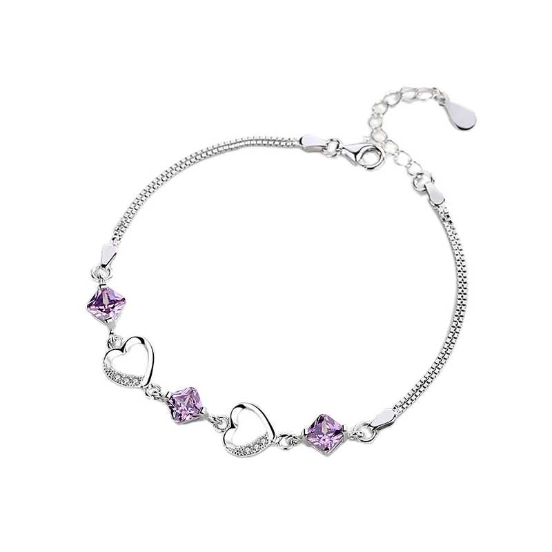 Silver Bracelet With PANDORA Rose Heart Clasp  PANDORA Mall of America