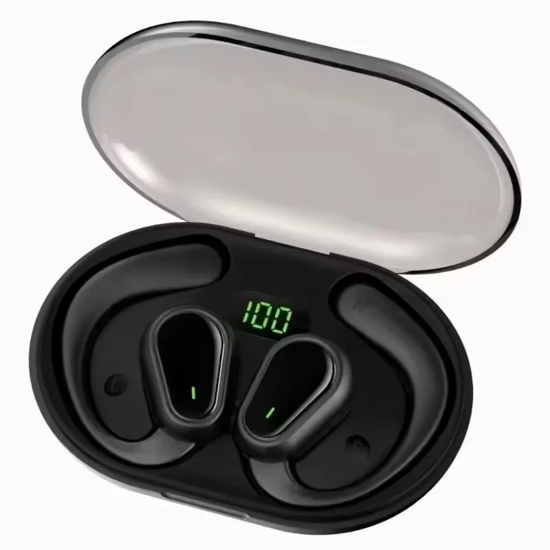 Promotion D88 TWS Wireless Earbuds with LED Display HIFI Sound Over-Ear Sport Earphone with IPX5 Waterproof Earhook JL Chipset