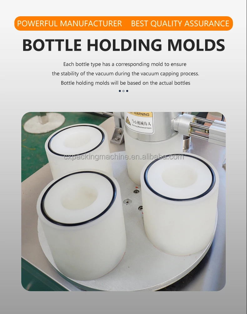 Semi Automatic Screw Metal Lug Cap Glass Bottle Jar Milk Food Paste Jam Sauce Vacuum Capping Machine Capper