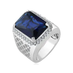 Keiyue Religious Natural Red Agate Mens Rings with CZ Turkish Gemstone in Silver or Brass