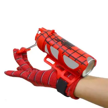 2 Spider Silk Cans Cosplay Spider man Shooter Launcher Toys Wrist Launcher  For Kids