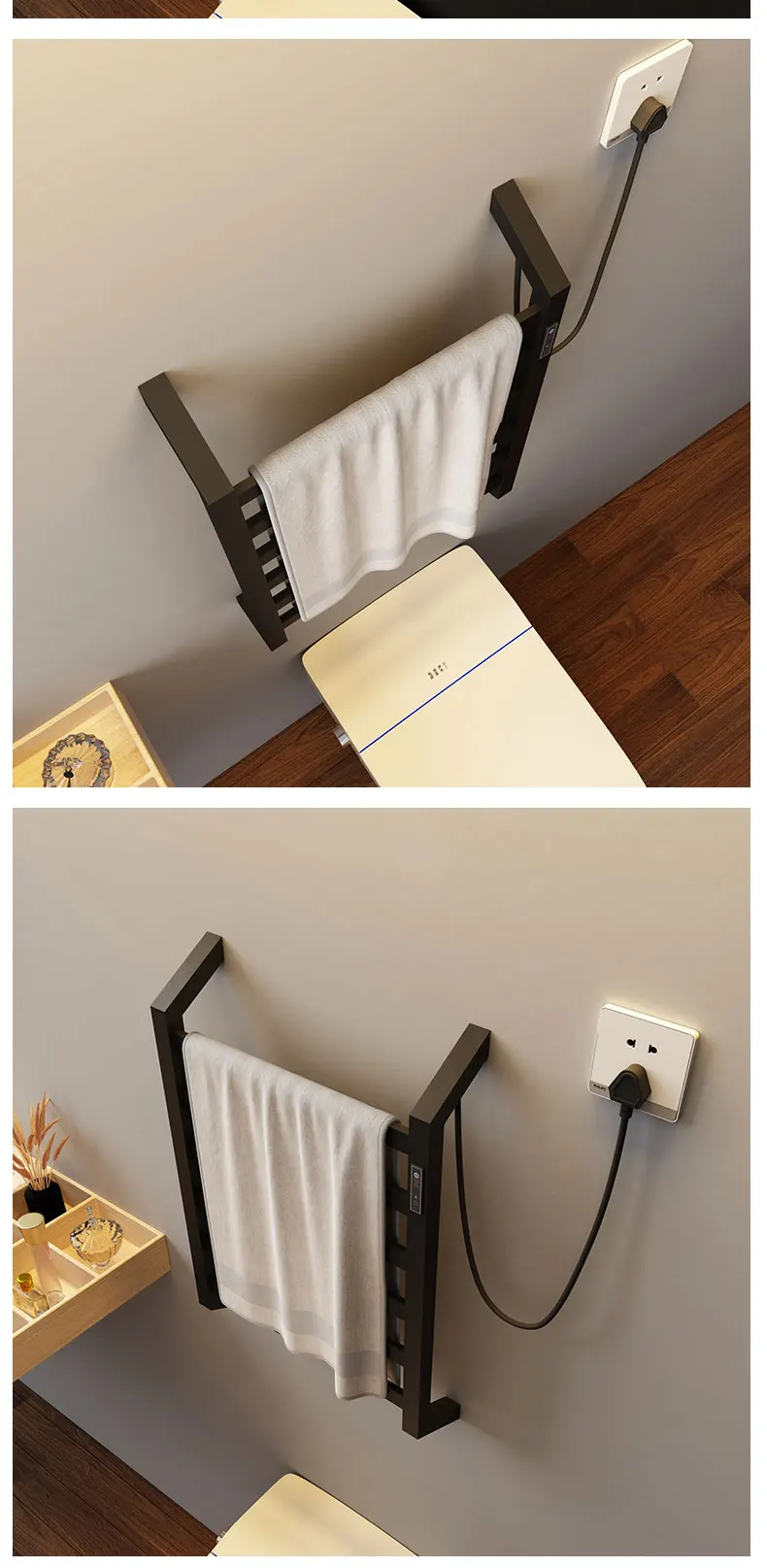 Bestselling Thermostatic Heated Towel Rack Smart Timing Ladder Towel Rails Electric Heated