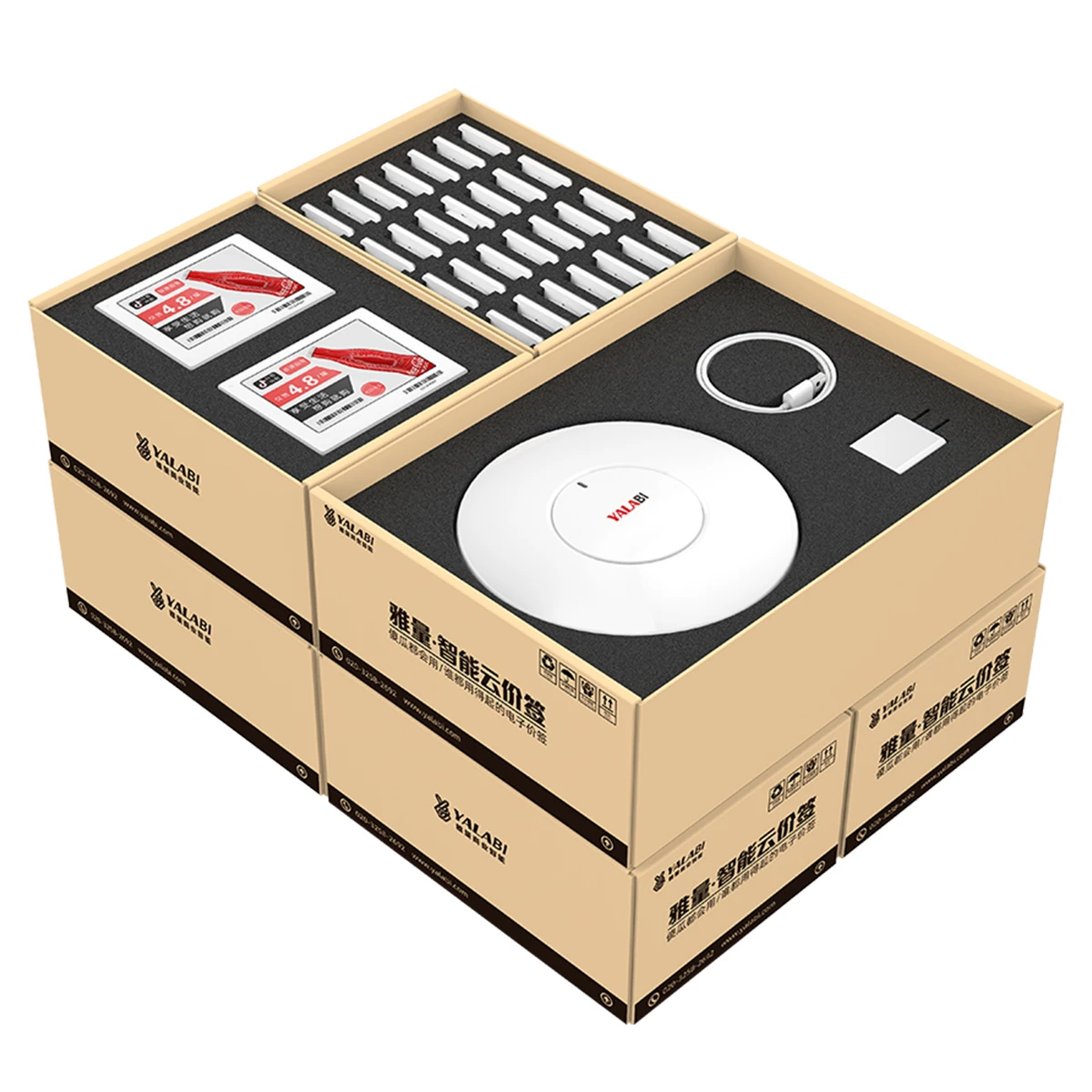 Yalatech 30 Pcs Electronic Shelf Label Demo Kit 2.4ghz Cloud System