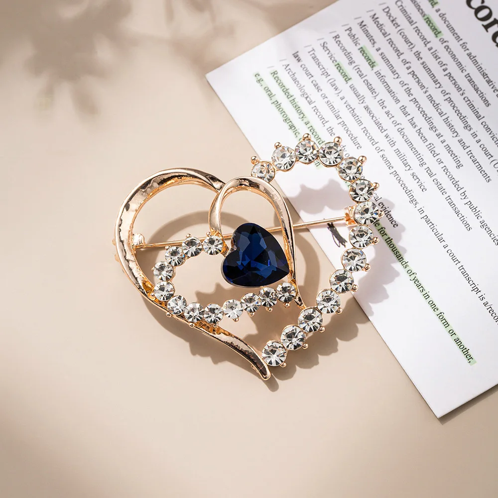 Pearl Brooch Heart Shaped Brooches And Pins VTG Heart Brooch Rope Pearl  Love Heart Pin Valentines Day Fashion Jewelry