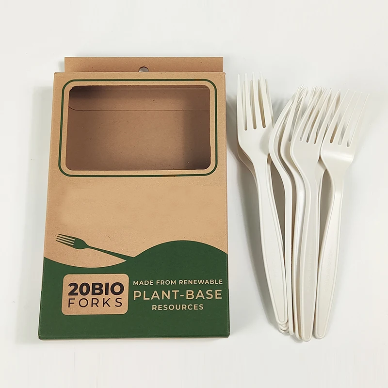 Airplane Disposable Pla Compostable Forks For Fruit Corn Starch Cutlery Buy Corn Starch Based