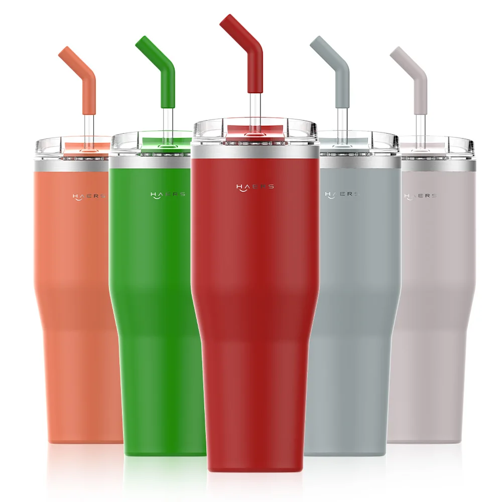 Custom 40oz Simple Stainless Steel Vacuum Tumblers With Straw Eco