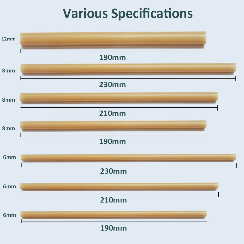 Custom Box Sugarcane Straw 100pcs Bulk Straw Per Box 6mm Diameter 20cm ...