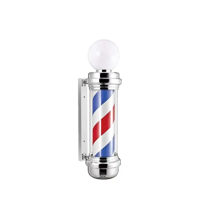 Classic barber shop rotary light-emitting diode stripe hair clip lamp hair salon waterproof indoor/outdoor