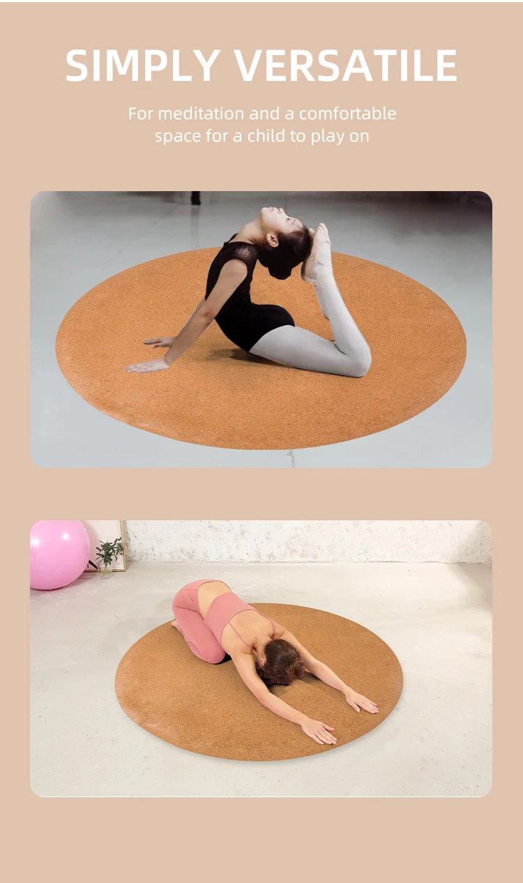 Anti Static Ground Customisable Shape Adult Round Yoga Mat