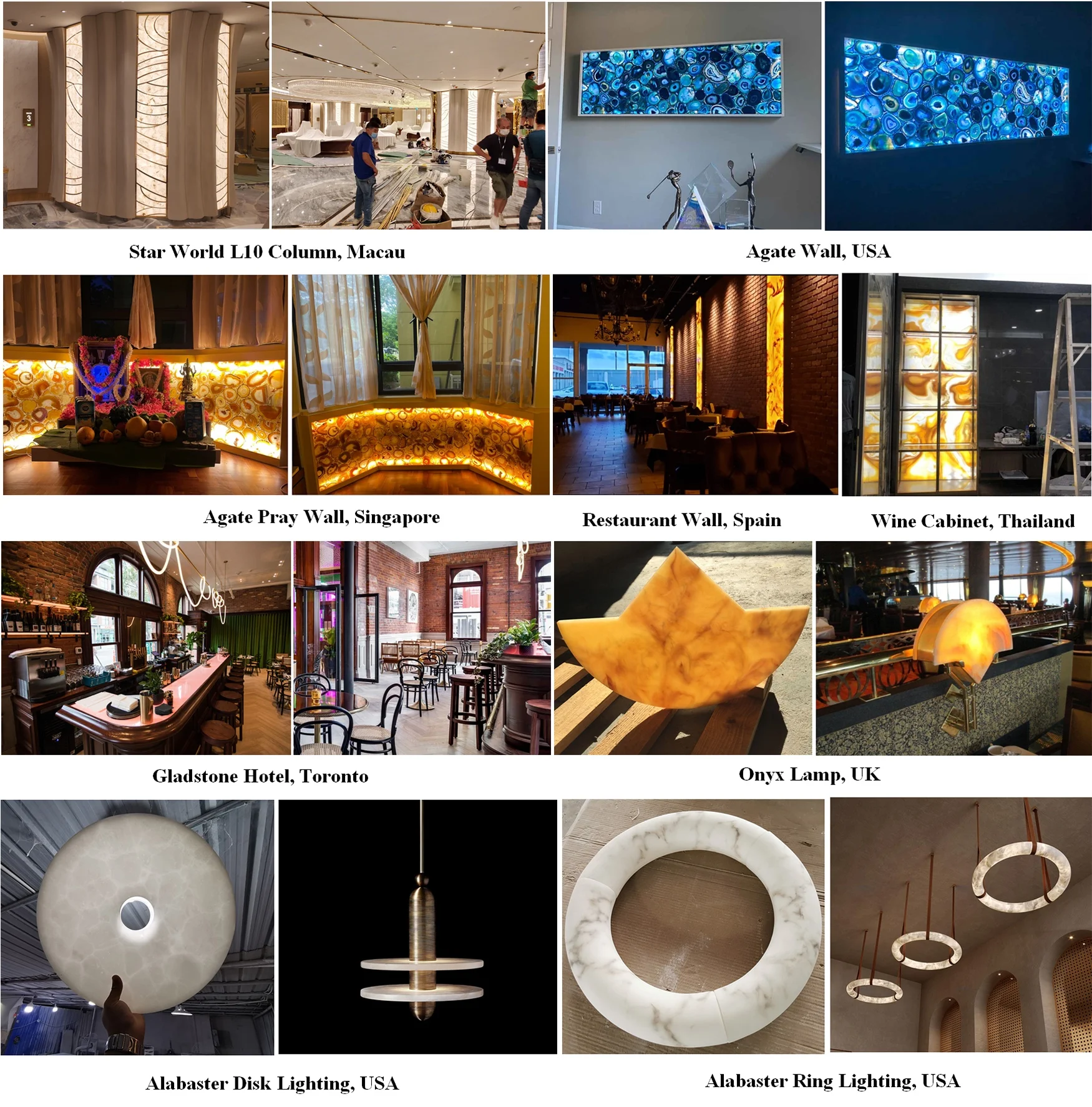 Translucent Columns Decorative Round Column Translucent White Marble Onyx