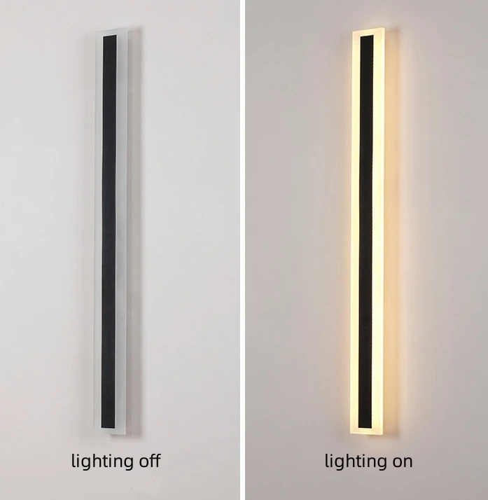Modern Decorative Linear Steel LED Wall Light New Design for Indoor Outdoor Acrylic Shade Steel Iron Body ROHS Certified Auto