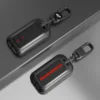 Two-button red metal buckle