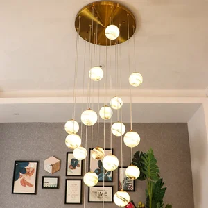 Chandeliers Light Glass Modern Pendant Lighting Luminous Led Luxury Lamp Home and Decorative