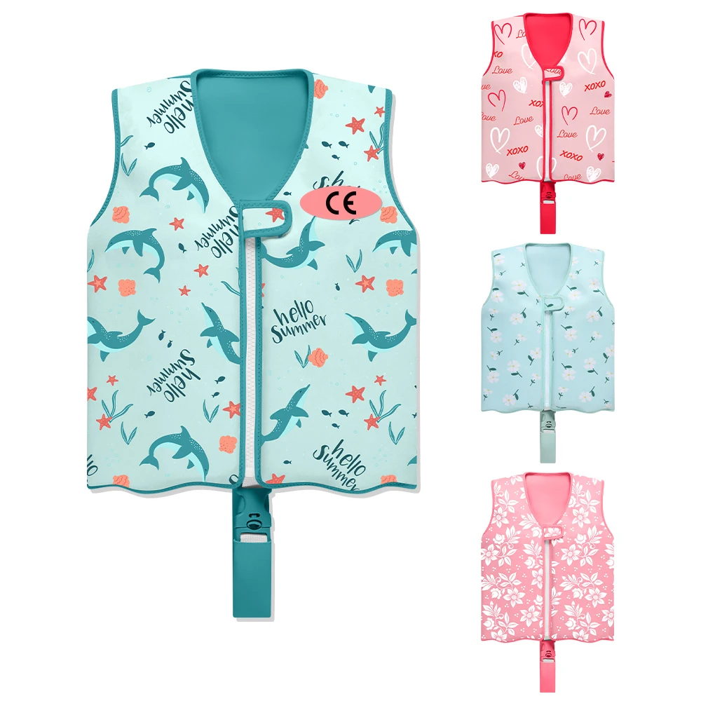 サプライヤー 子供用ネオプレン製フローティングベスト EPEフォーム ベビー用ライフジャケット 幼児用救助ジャケット 子ども用ライフジャケット