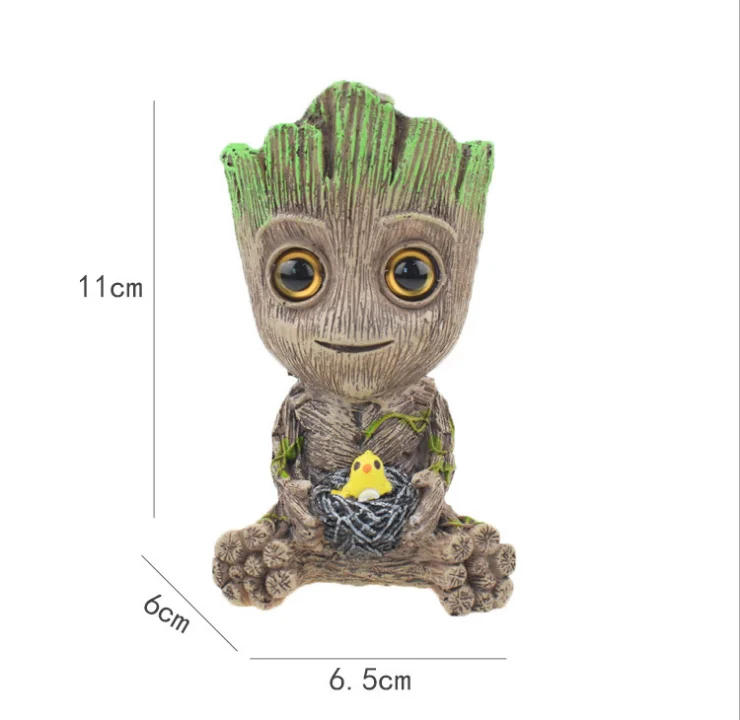 
Игрушка «стражи Галактики Грут», ручная работа, цветочный горшок 
