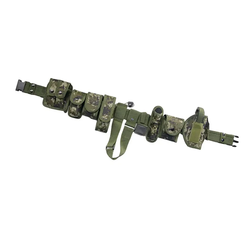 Wholesale Outside Detachable Mountaineering Duty Belts with Bag Waistband Duty Utility Camping Adjustable Tactical Belts