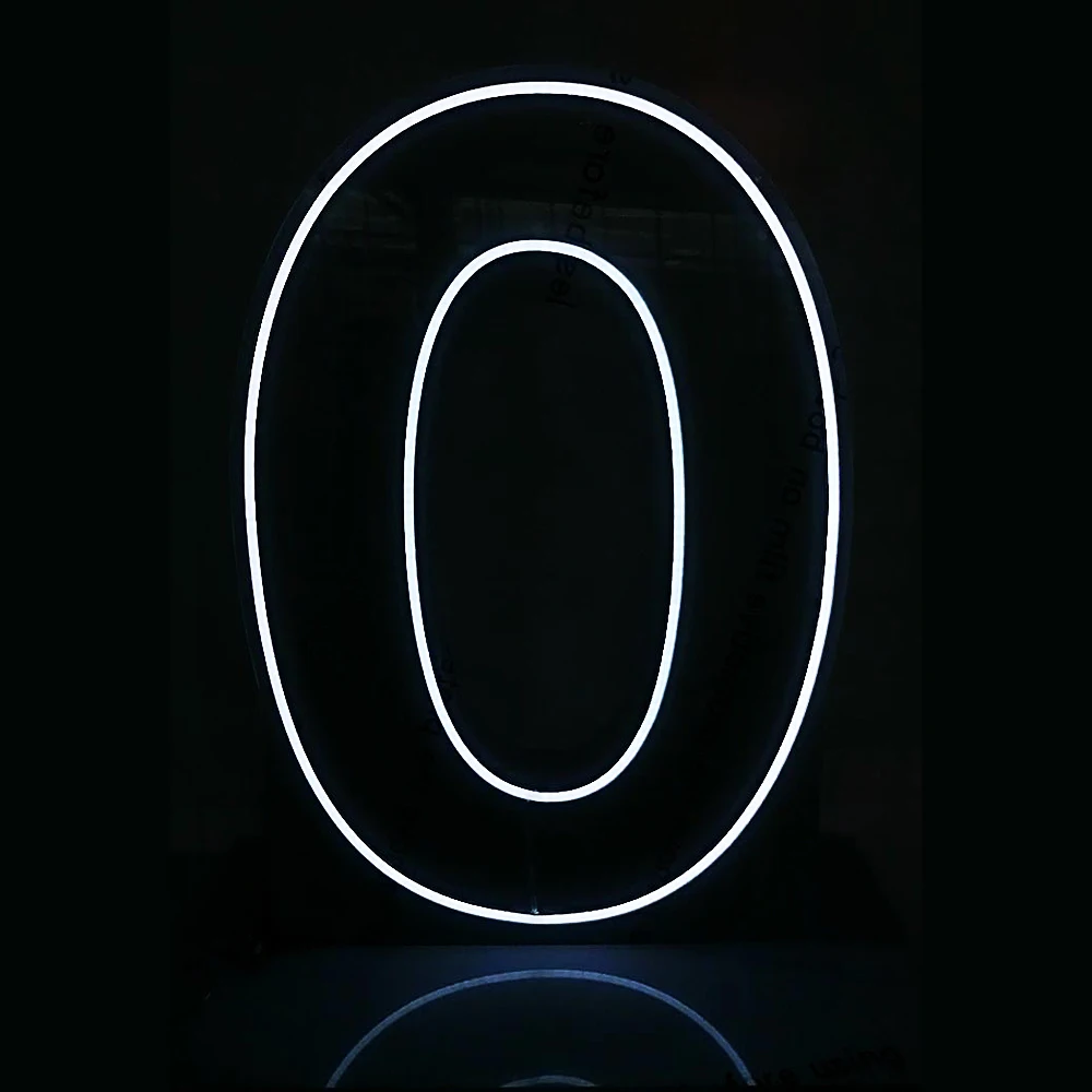 Winbo Free Design Rgb Neon Led Numbers Signs Standing And Hang