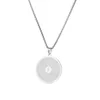 Shurangama curse round brand necklace-steel color