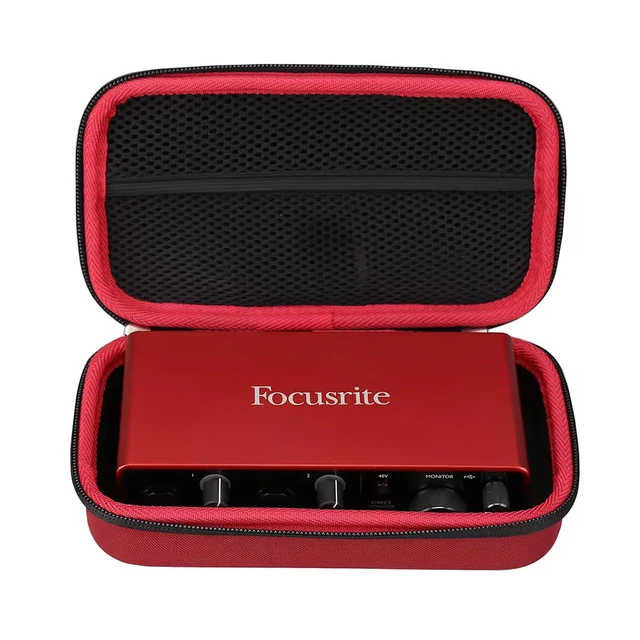 Hard portable EVA Travel Case EVA Protective Case EVA Storage Carrying Case for Focusrite Audio Interface