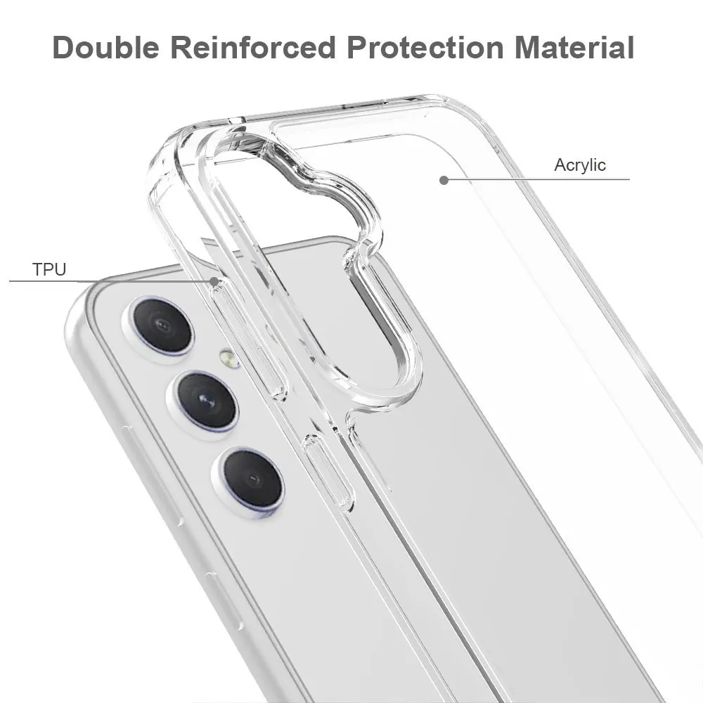 Phone Case 2 In 1 Pc Tpu For Samsung Galaxy S23Fe 5G Cases Luxury Design Anti Scratch Transparent Drop Proof Clear Sjk314 manufacture