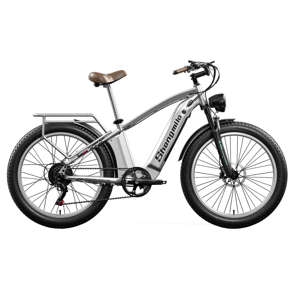 Shengmilo MX04 26*3.0 Inch Fat Tire Electric Moped Bike Mountain Bicycle Bafang 500W Motor 15Ah Battery Shimano Gear