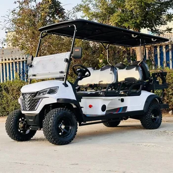 Free Shipping fast 72 volt stylish 48v 4 wheel electric 6 seater golf cart lithium battery street legal off road