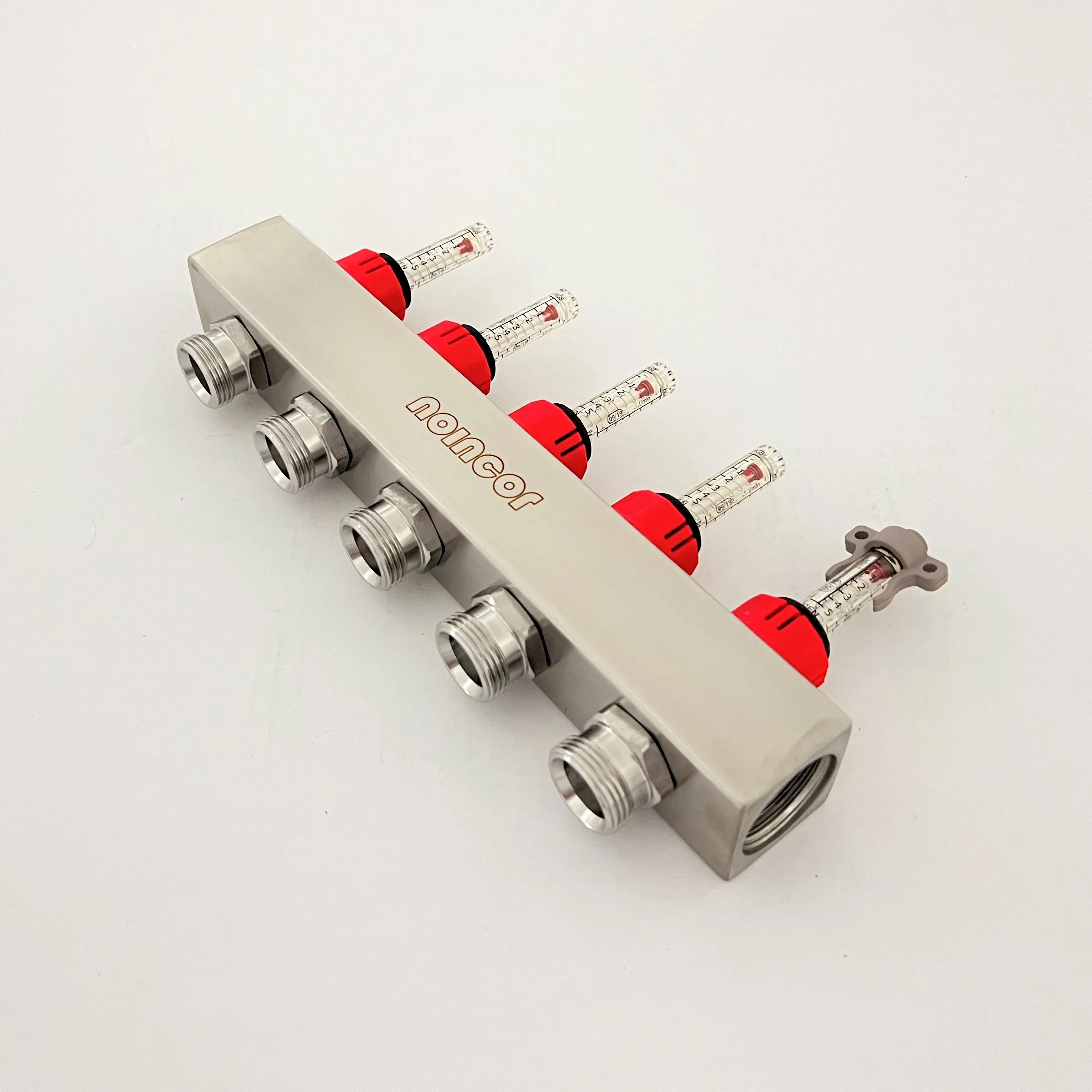 5 Loop Radiant Floor Heating Manifold, Stainless Steel Pex Manifolds for Radiant Heating System