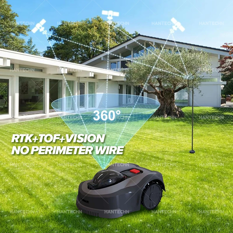 2024 Newest Mini Smart Robotic Lawnmower Automatic Remote Water Proof Garden Lawn Battery Trimmer Robot Lawn Mower for Sale
