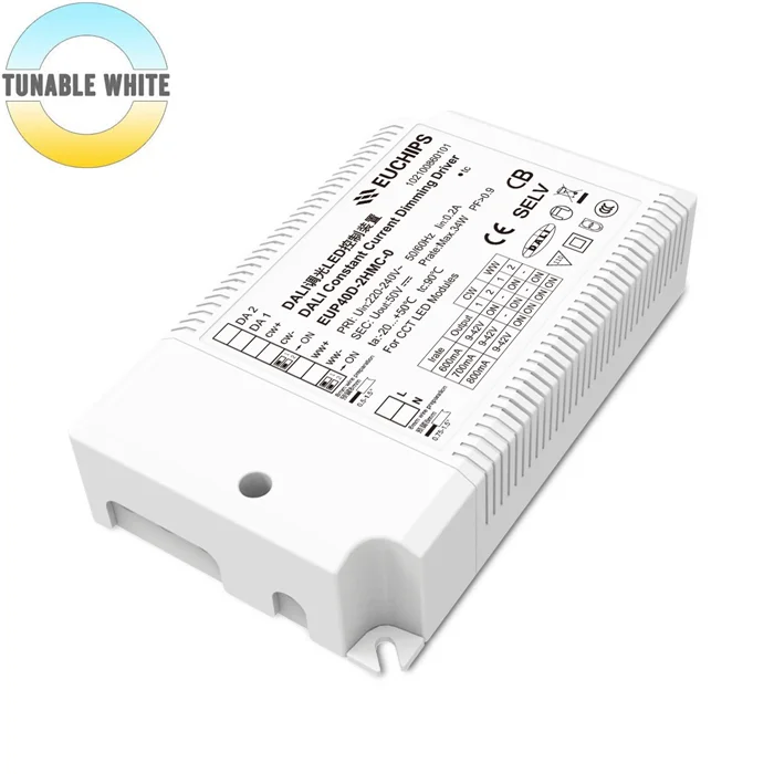 Tunable Led Light Controllers 40W Led Recessed Light Tunable White Led CCT Dimmable Driver 2 Channels ...