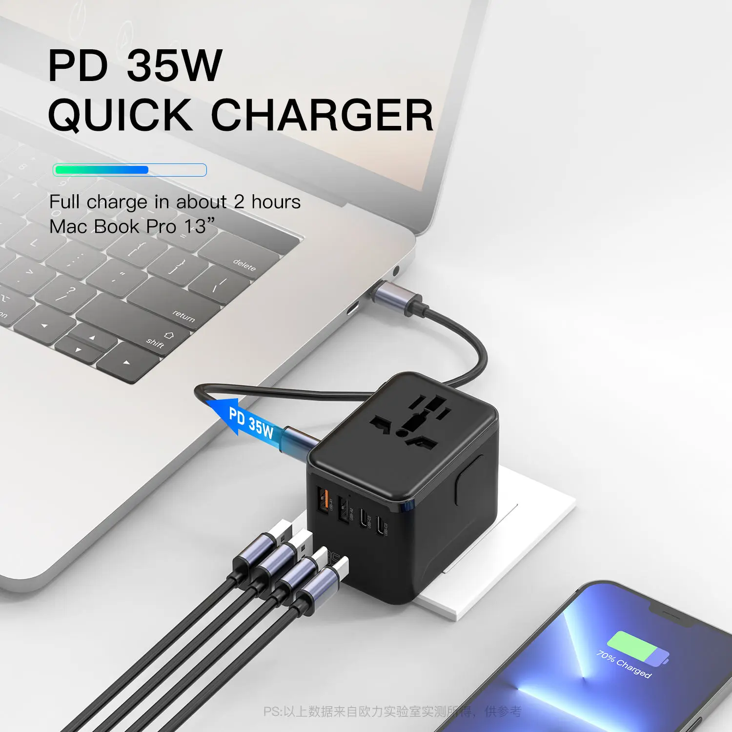 35w畅销书快速充电器通用旅行适配器电气多插座旅行插头适配器国际插头