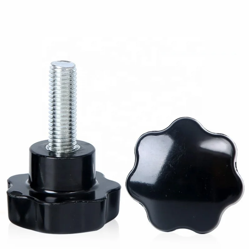 Fast Delivery Time Galvanizing Process plum Head Knobs Handle Screw clamp knob thumb screws 1/2'' 13 Thread supplier