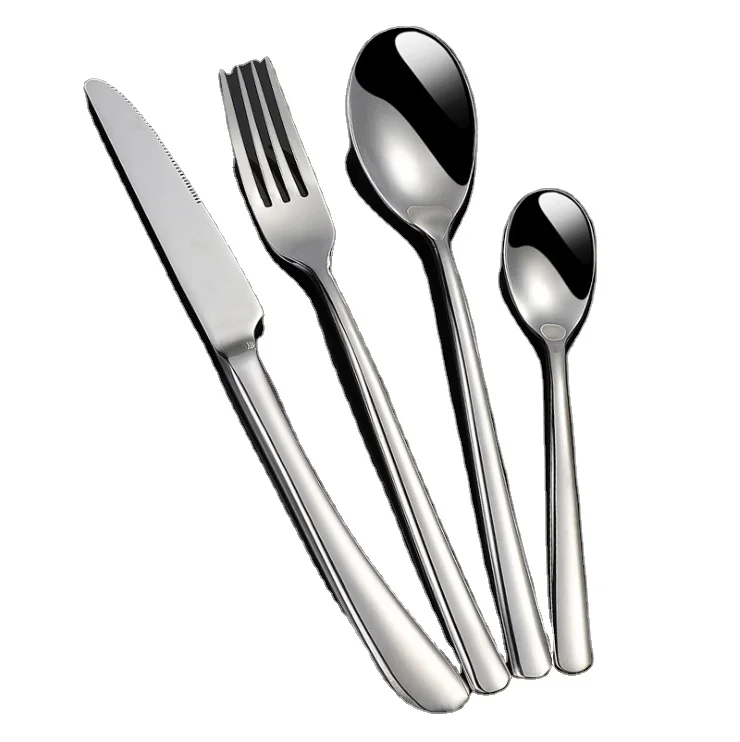 Dinner Fork Dinner Knife Lagostina Arona 20 Piece Cutlery Set Dinner Spoon and Tea Spoon. 4 Persons Stainless Steel Salad Fork