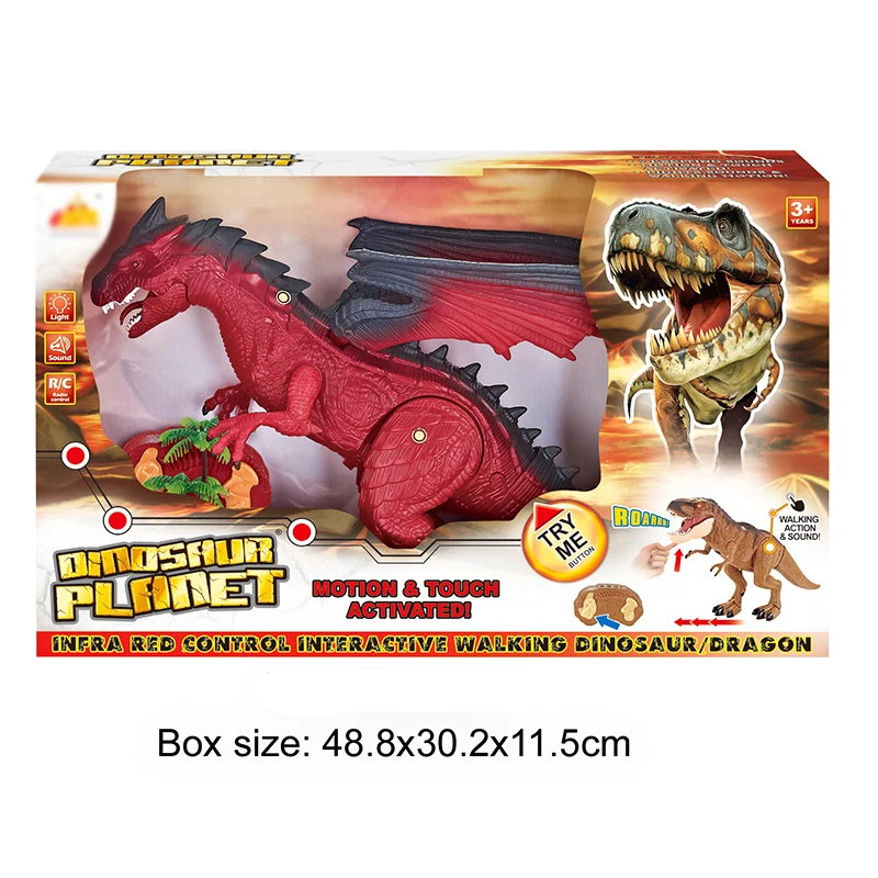 Simulate a Western Fire Dragon with Remote Control Dinosaur Toy
