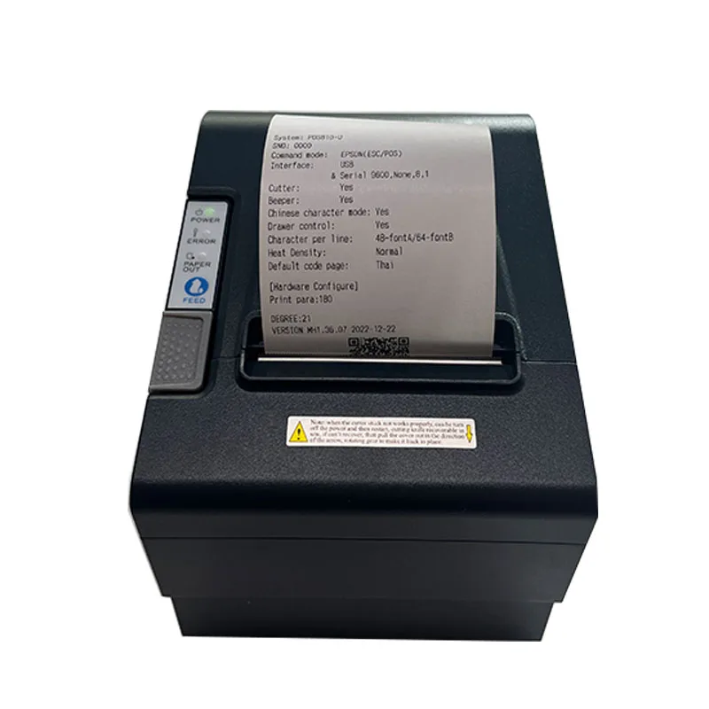 80mm Language Print Thermal Receipt Pos Printer Auto Cutter P810 Bill Printer Ticket Printer