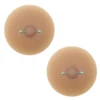 Pasties Marroni con Piercing Olografico