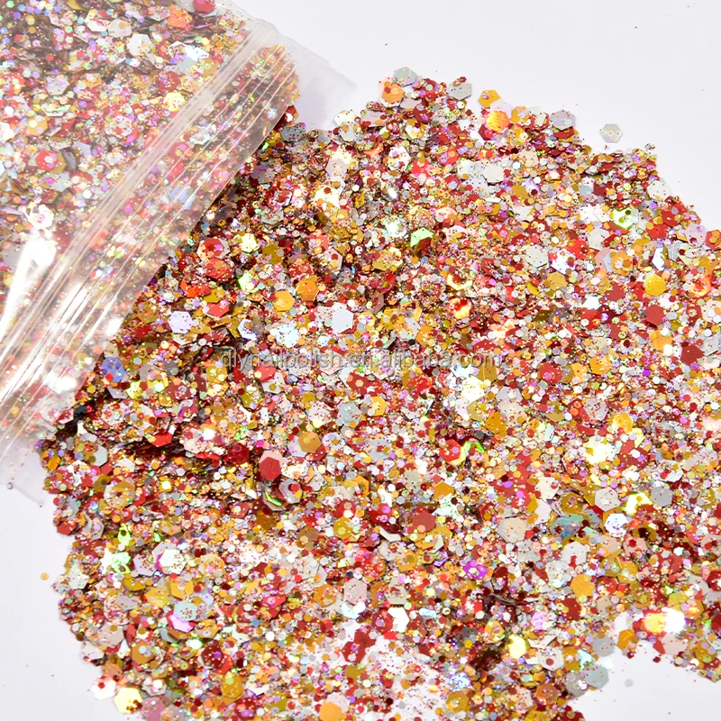 28 Colors New Arrival Chunky Acrylic Nail Art Glitter Powder 1kg/color