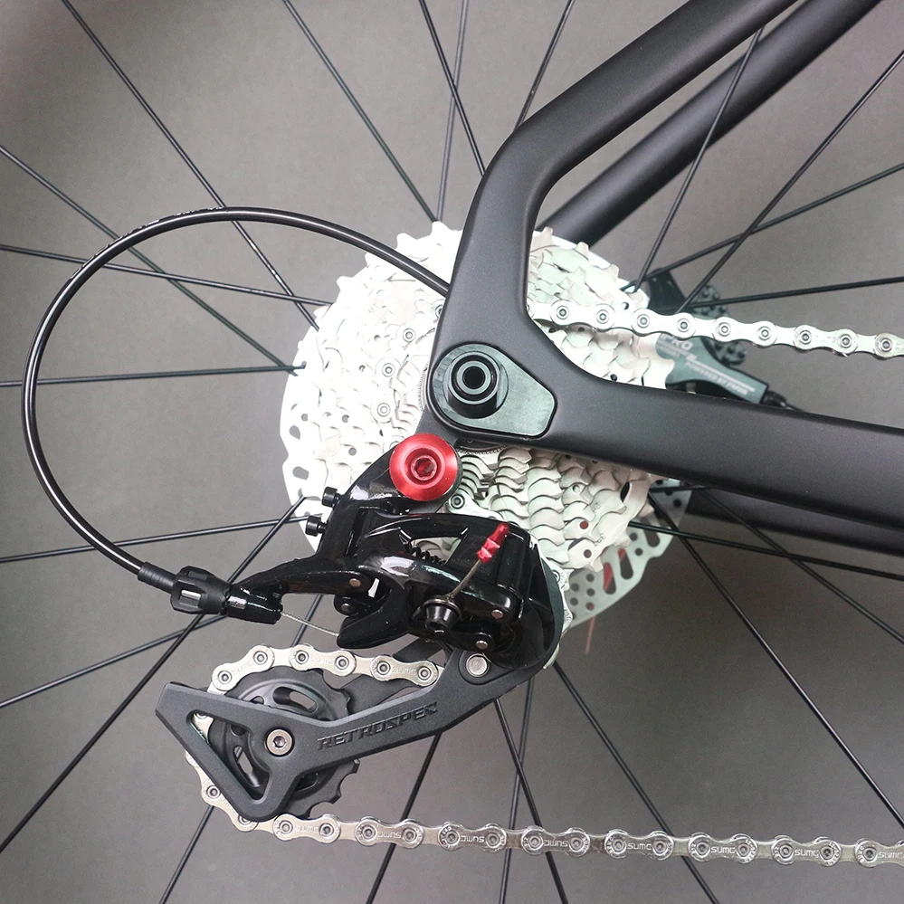 Complete Bike Carbon Frame Cyclocrossy Bicycle Gravel Bike Flat Mount Disc  Brake SENSAH 2*12 Hydraulic Groupset GR042