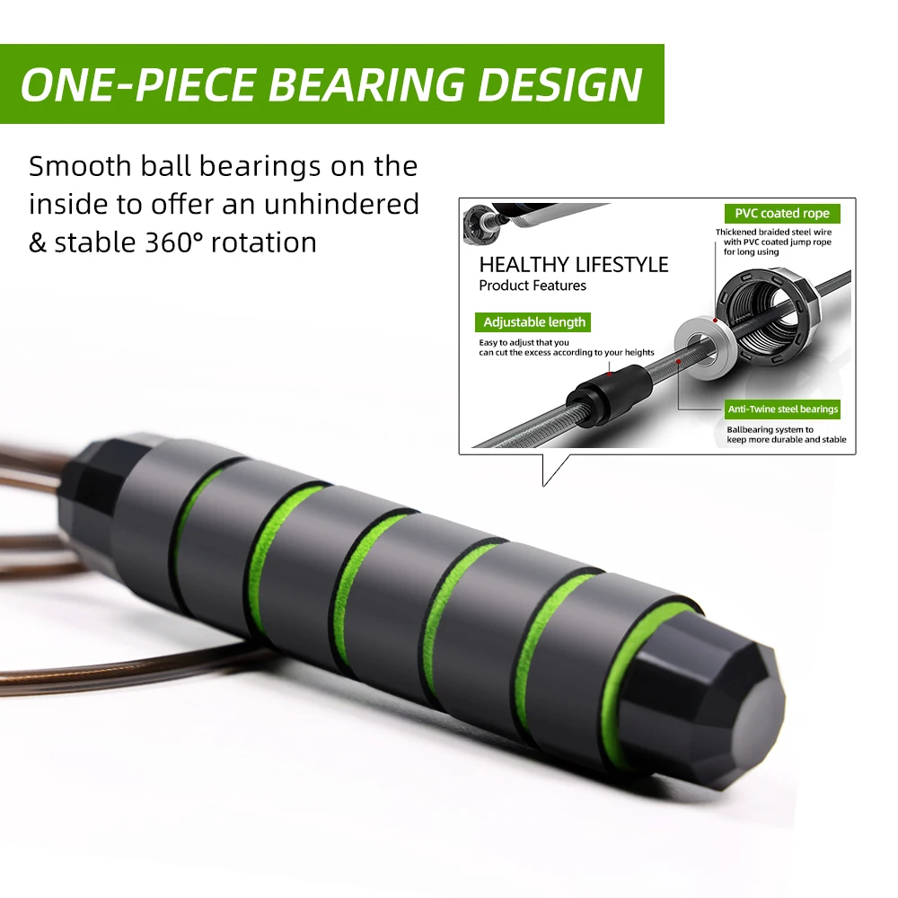 ПВХ скакалка Sincare для фитнеса с зарубежным складом Скакалка