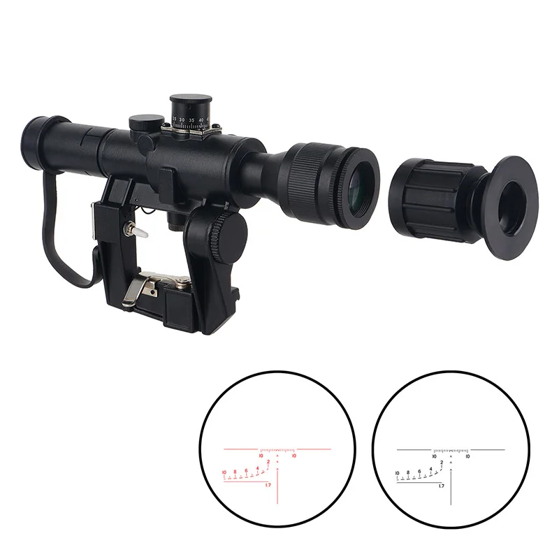 Focuhunter 4x26 SVD Scope Sight Hunting Telescopic Sight PSO 1/4'' Hunting Scope & Accessories