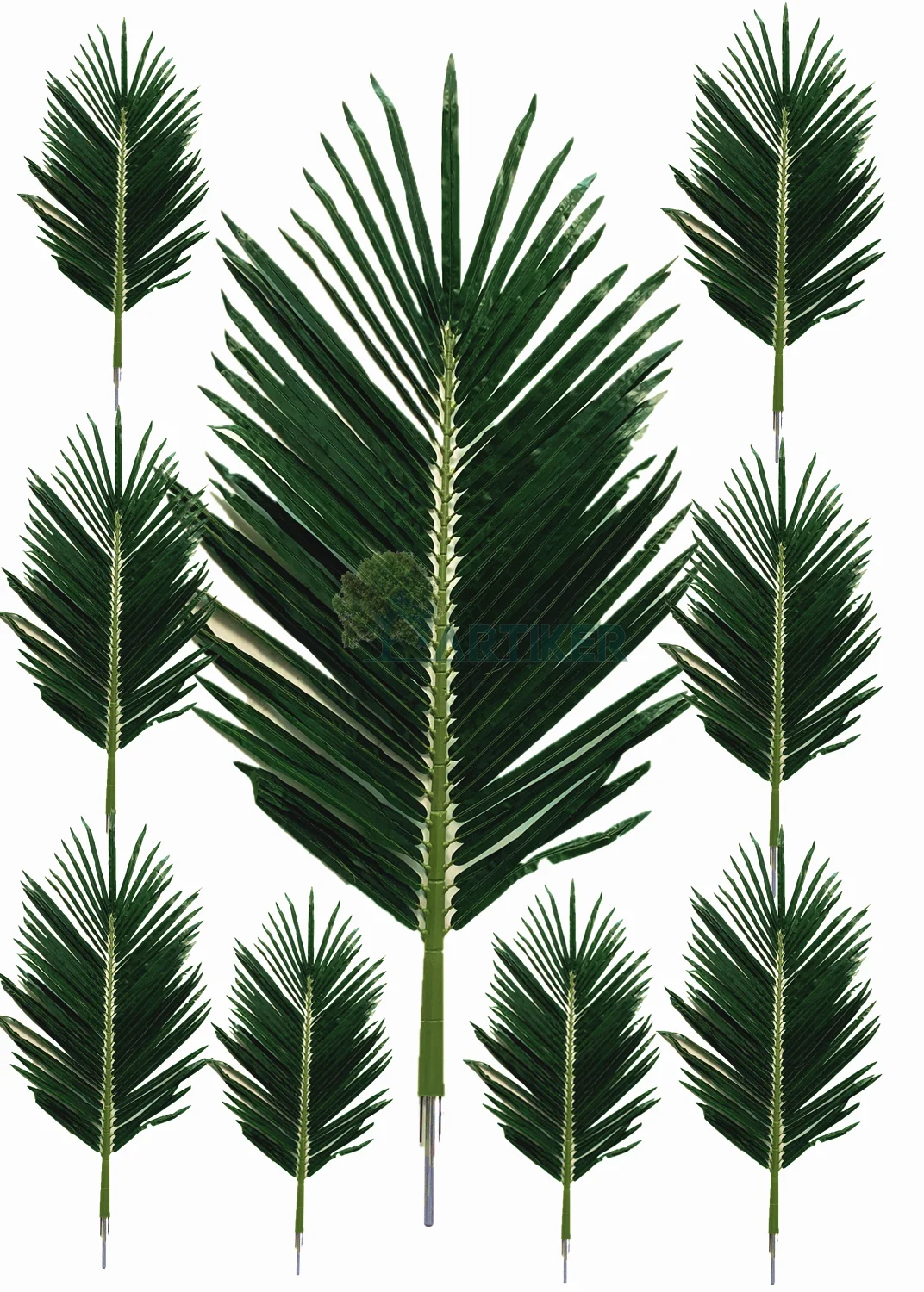 Good for Project and Building Decoration Fiberglass Trunk With Fabric Palm Leave Tree Palm Artificial King Coconut Tree