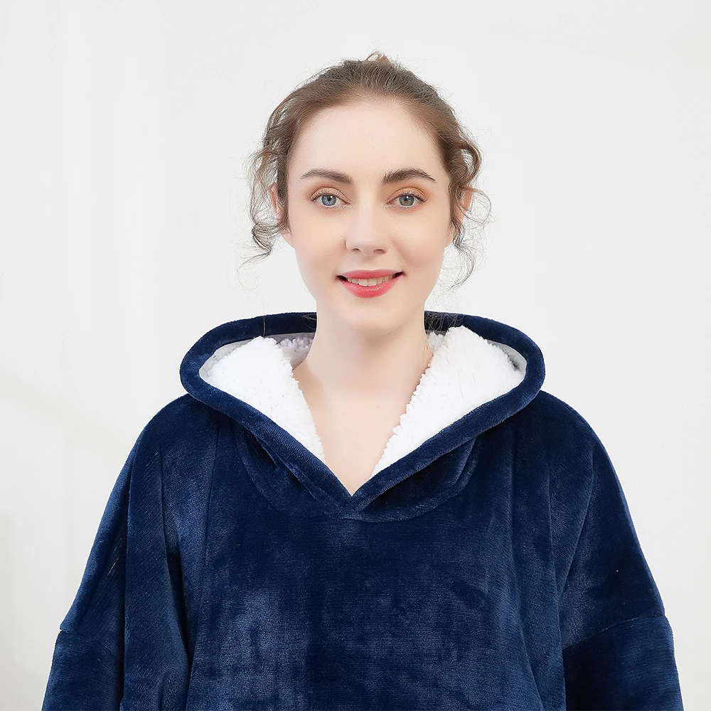 Winter Comfortable Oversized Hoodie Blanket Soft Life Cozy Sweatshirt