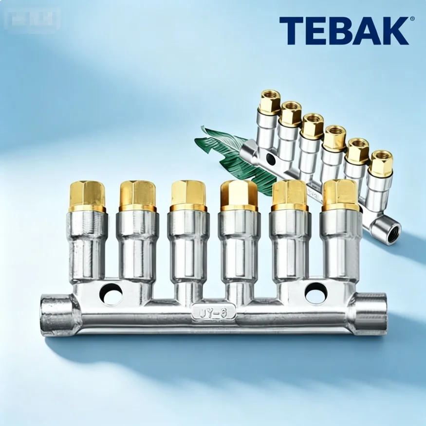 T8618 Volumetric Piston Divider Valve 1-10 Way, Central Lubrication System Oil Distributor Manifold Block
